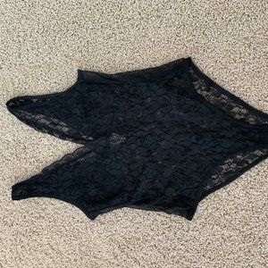 Dim the lights black body suit